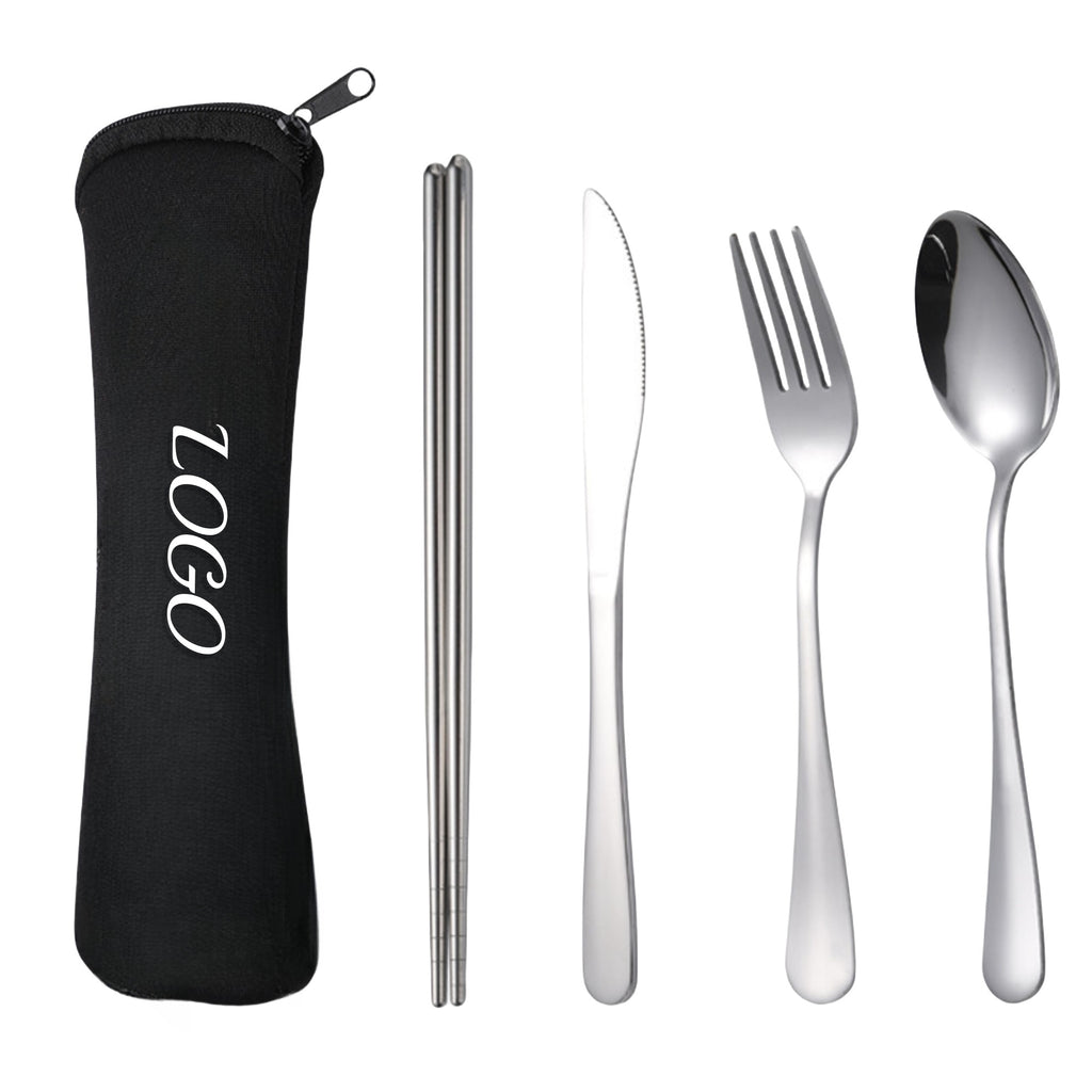Portable Stainless Steel Cutlery 4 Pieces Set