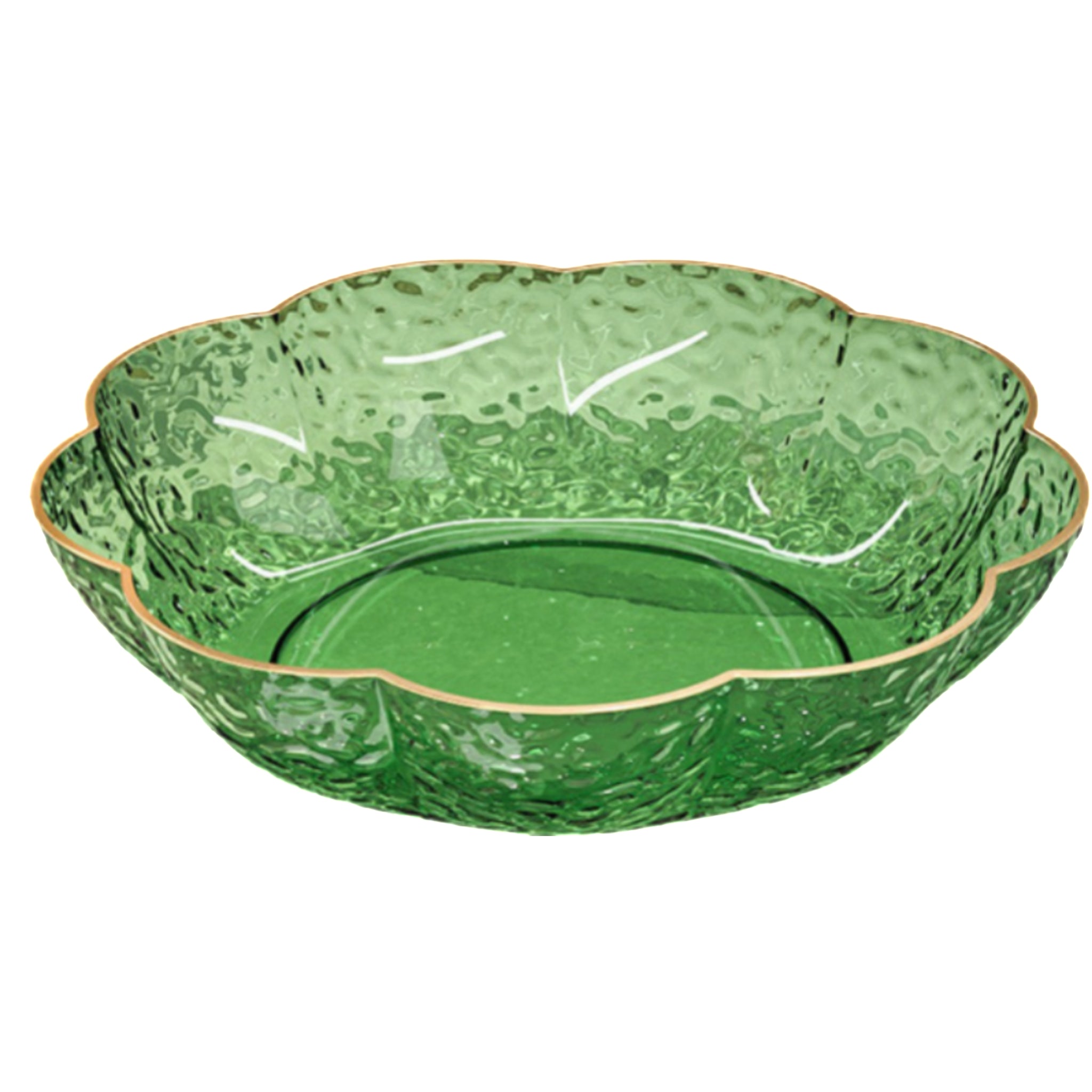 Large-Capacity Transparent Flower-Shaped Fruit Plate