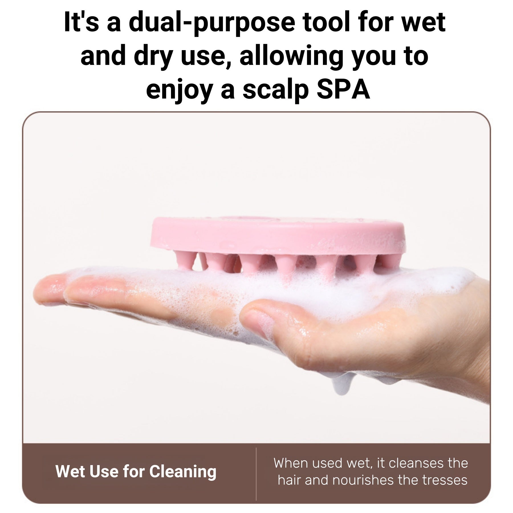 Massaging Silicone Scalp Shampoo Brush