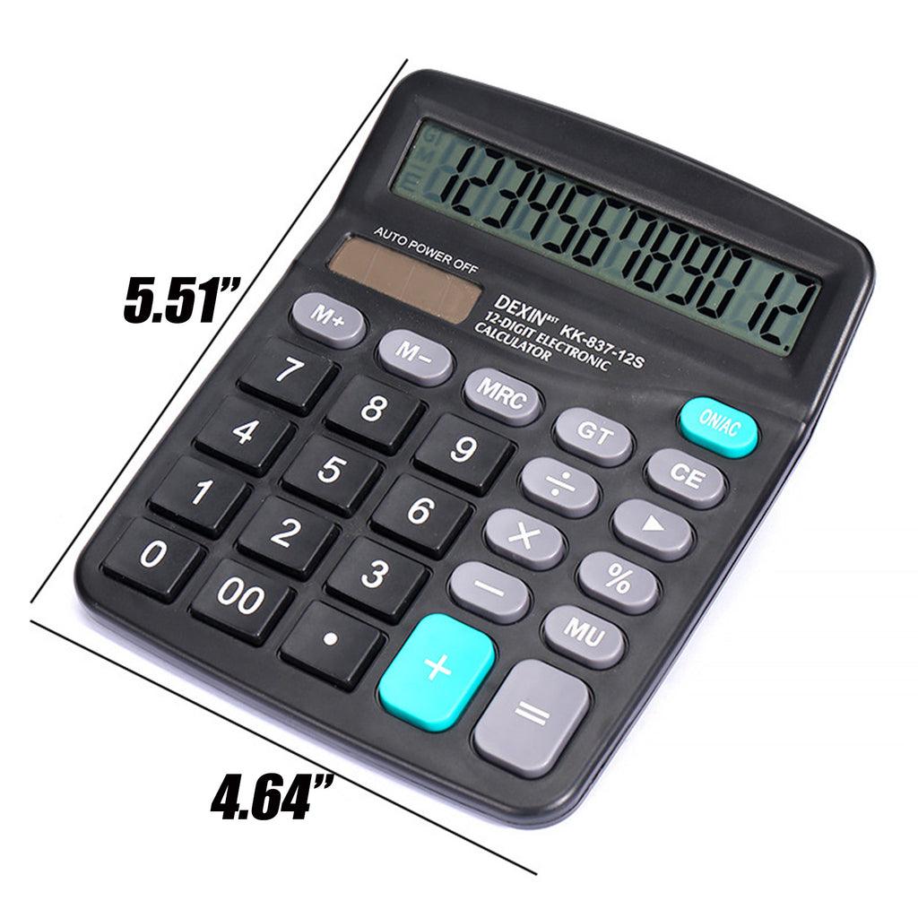 Solar Calculator Student Dual Power Supply