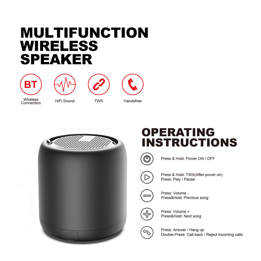 Cylinder Bluetooth Speaker