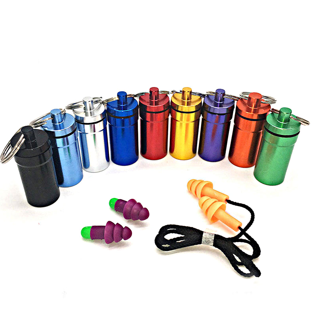 Aluminum Earplug Storage Bottle