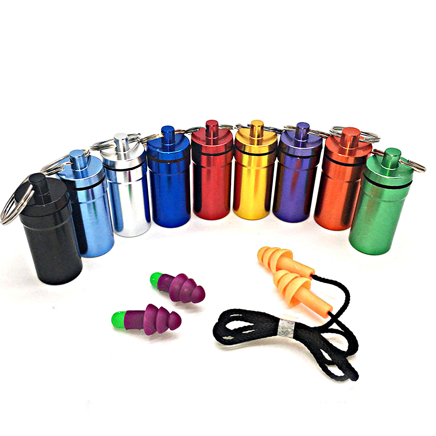 Aluminum Earplug Storage Bottle