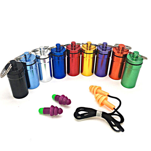 Aluminum Earplug Storage Bottle