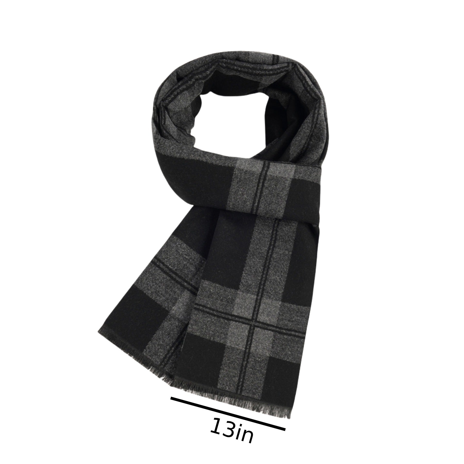 Classic Plaid Winter Scarf