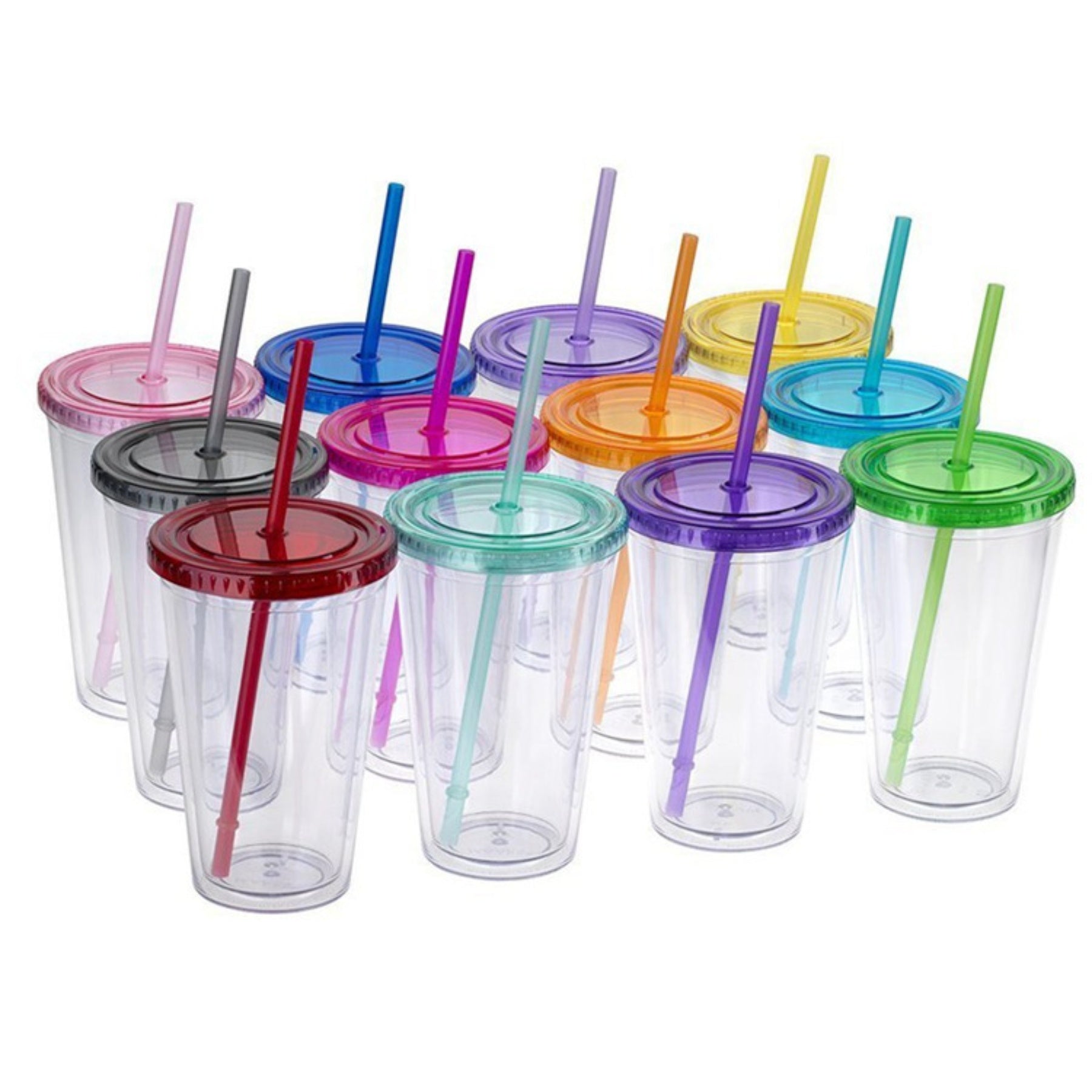16oz Double-Wall Straw Cup