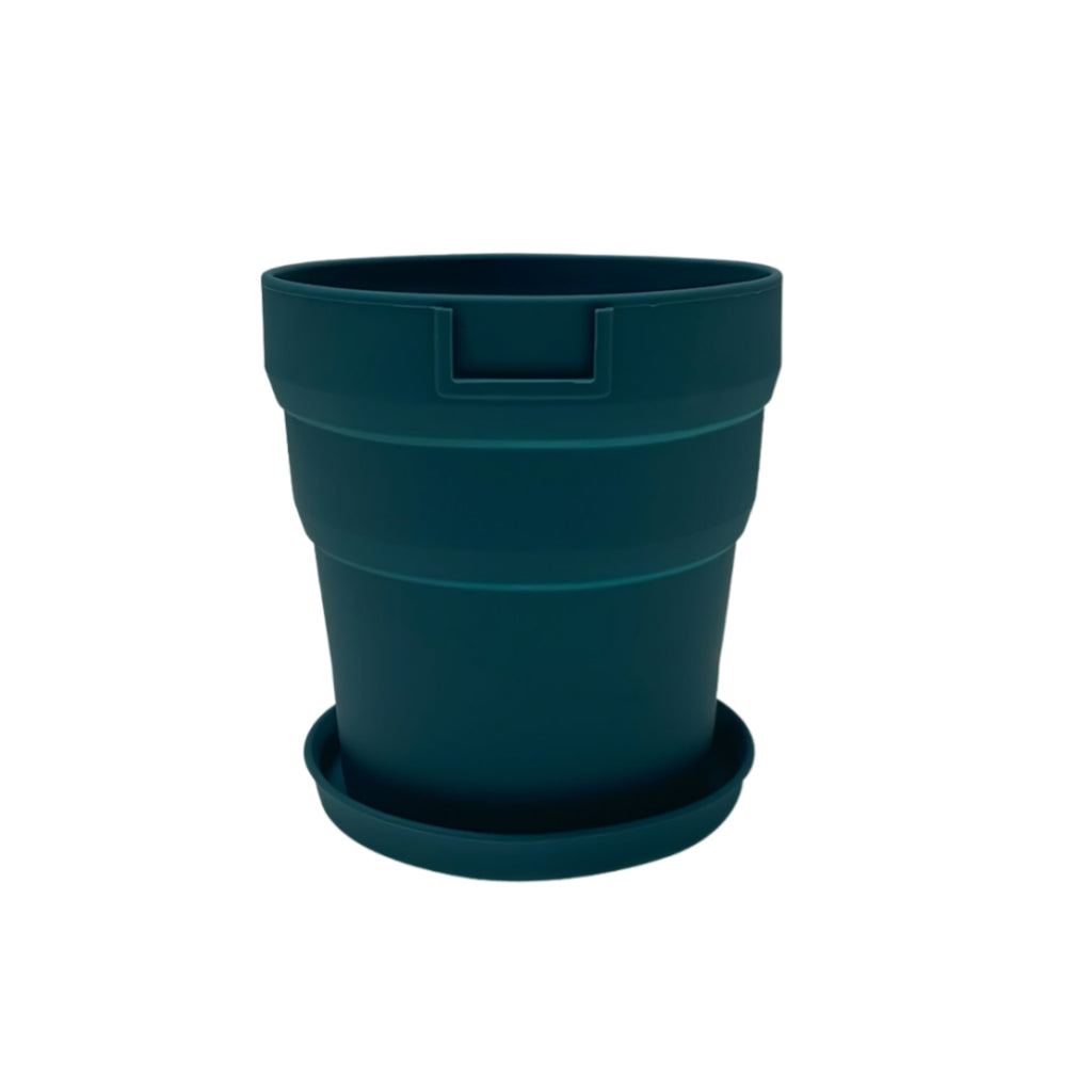 New Style Eco-Friendly Silicone Anti-Drop Folding Flower Pot With A Tray