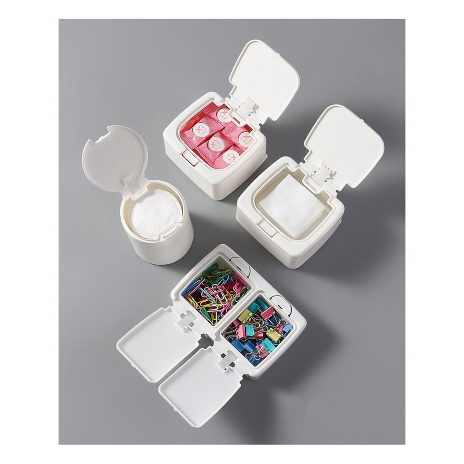 Small Press Type Storage Containers Box