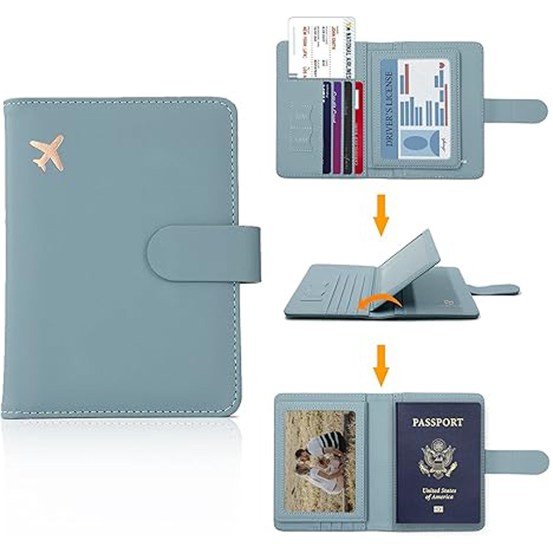 Pu Passport Holder