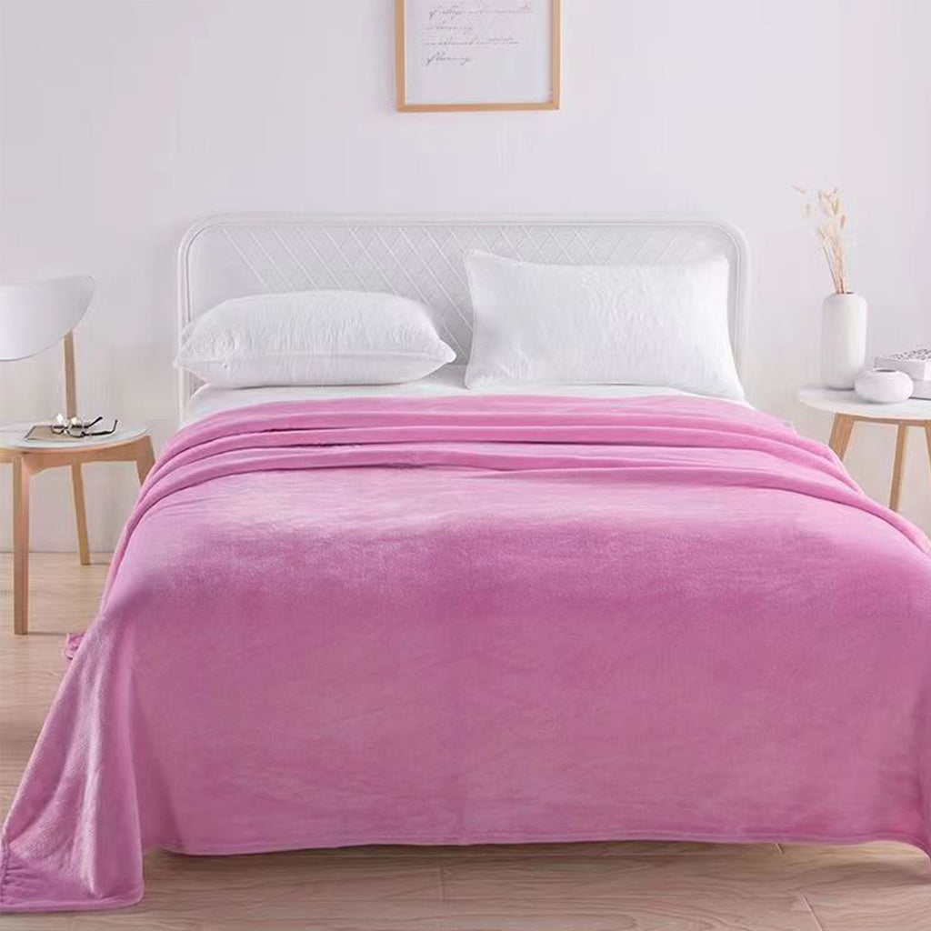 Solid Color Flannel Blanket
