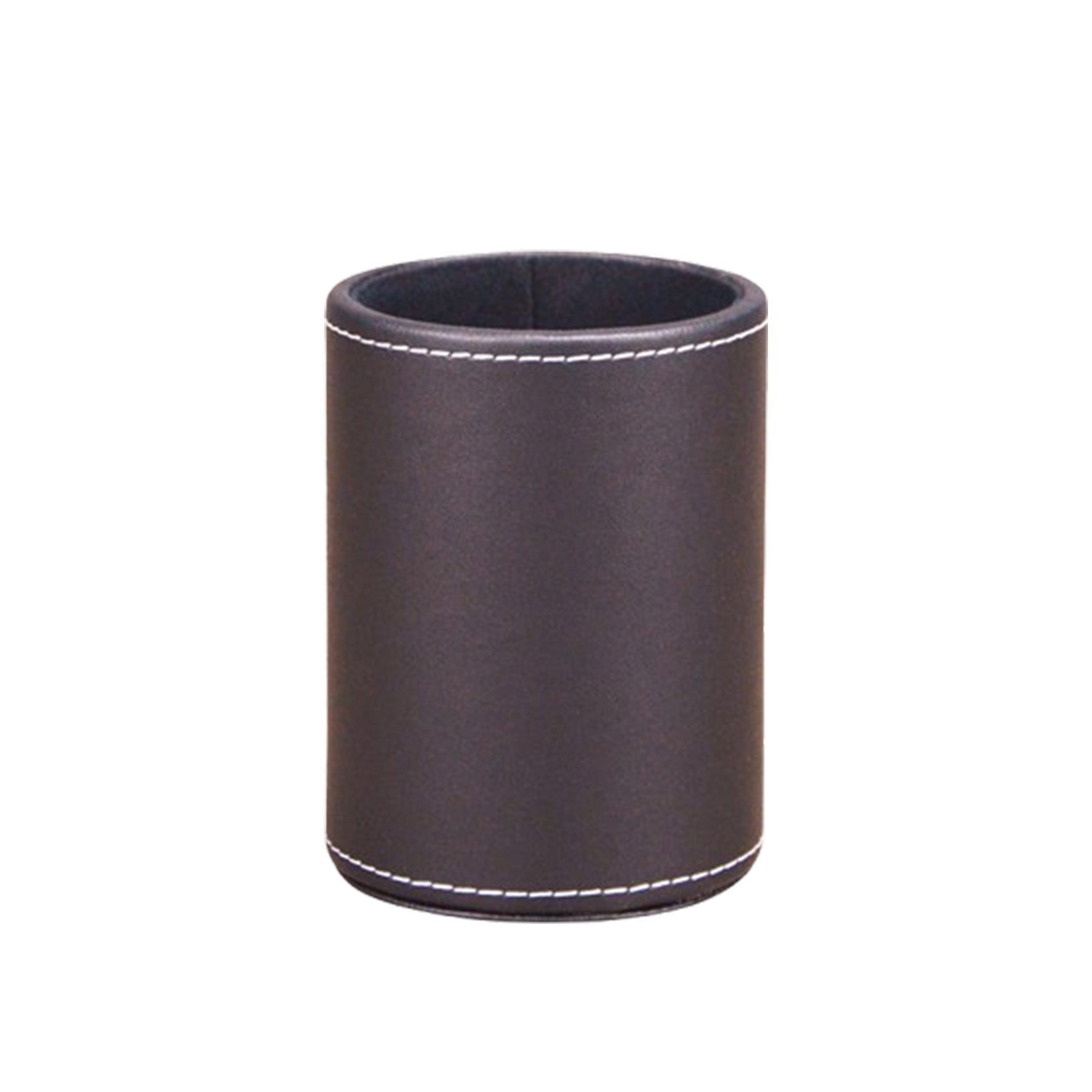PU leather Round Pencil Pen Cup Holder