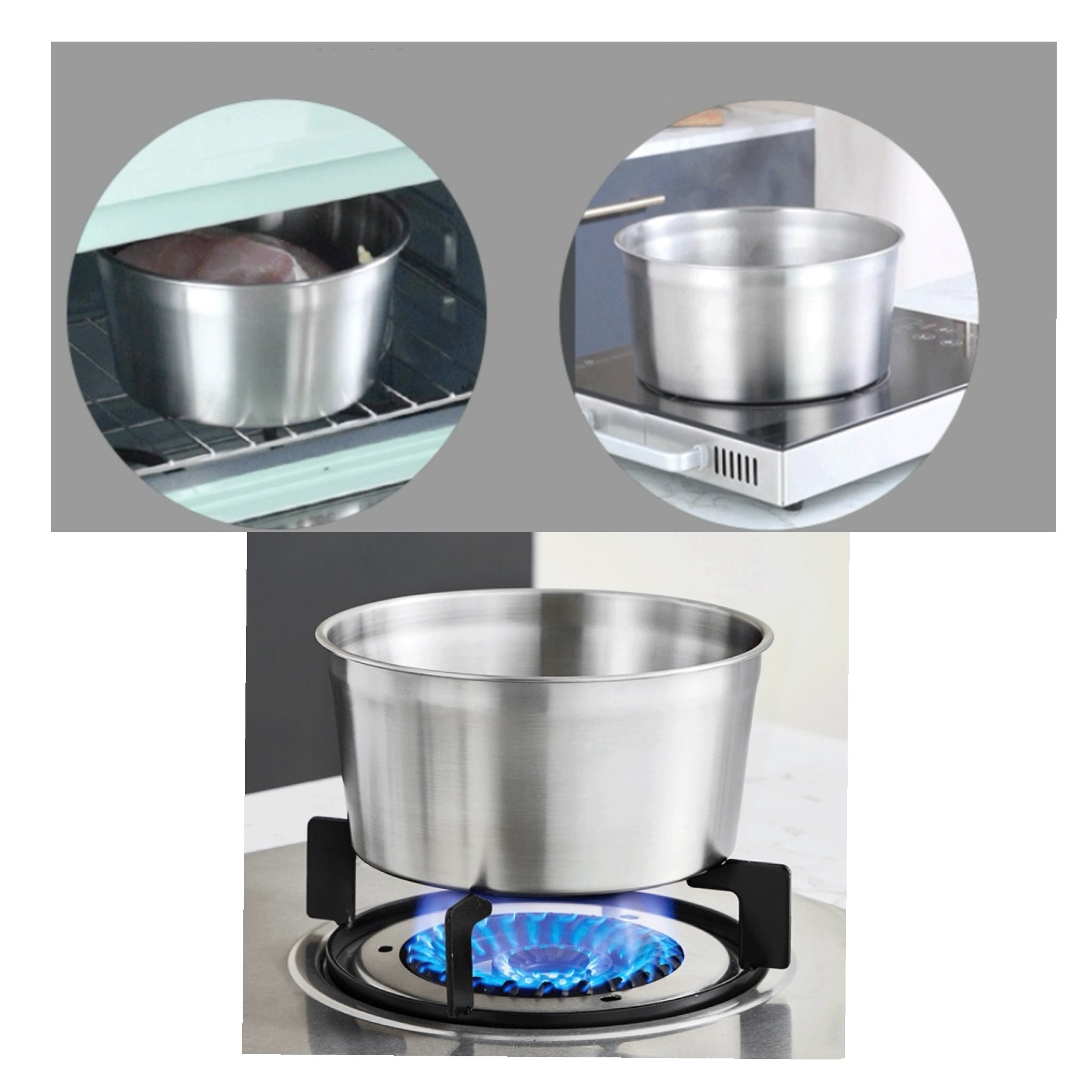 37 Oz 316 Stainless Steel Round Food Storage Container