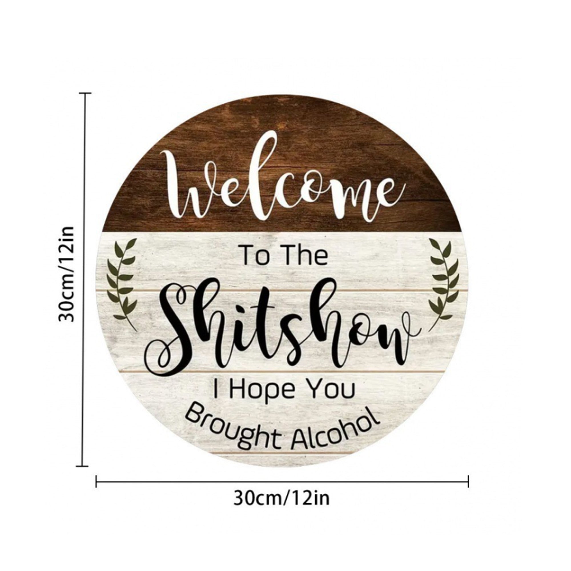 Funny Welcome Wall Hanging Sign Plaque