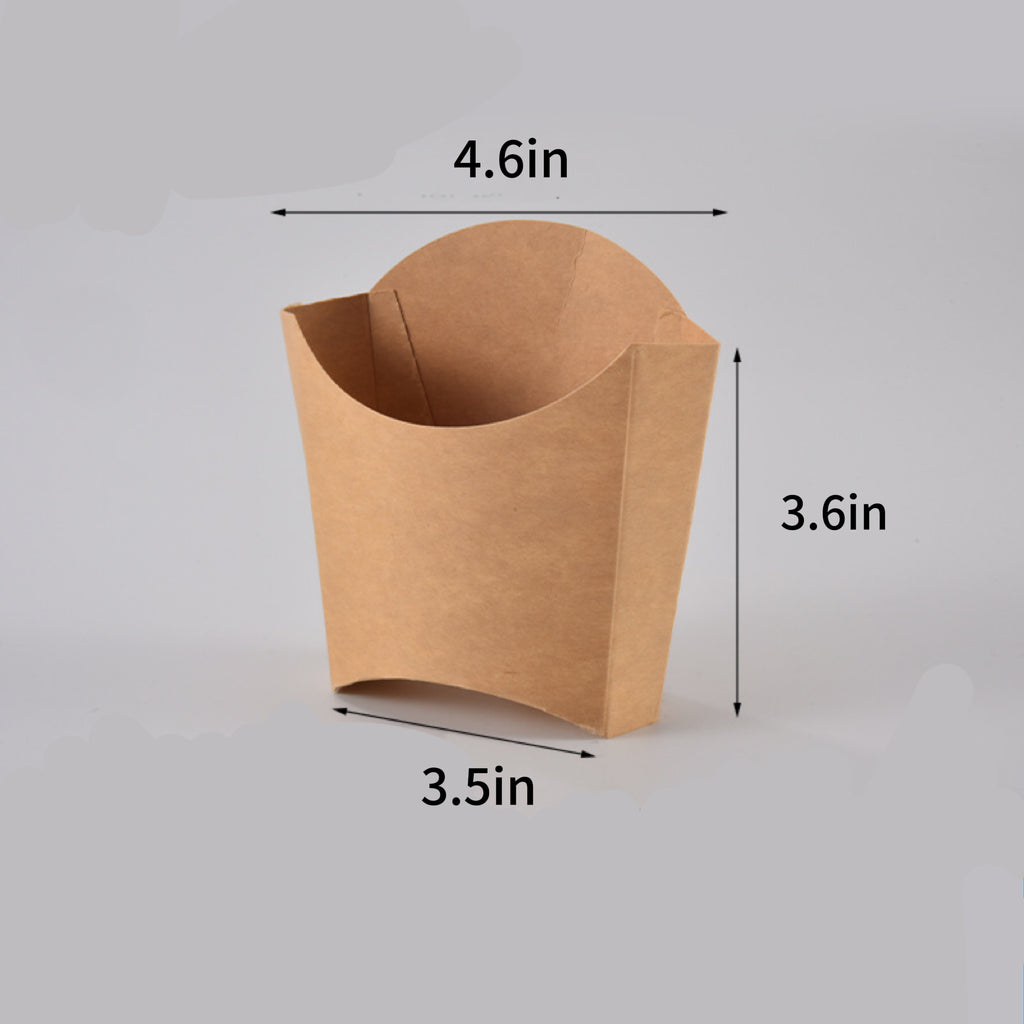Disposable Kraft Paper French Fries Box