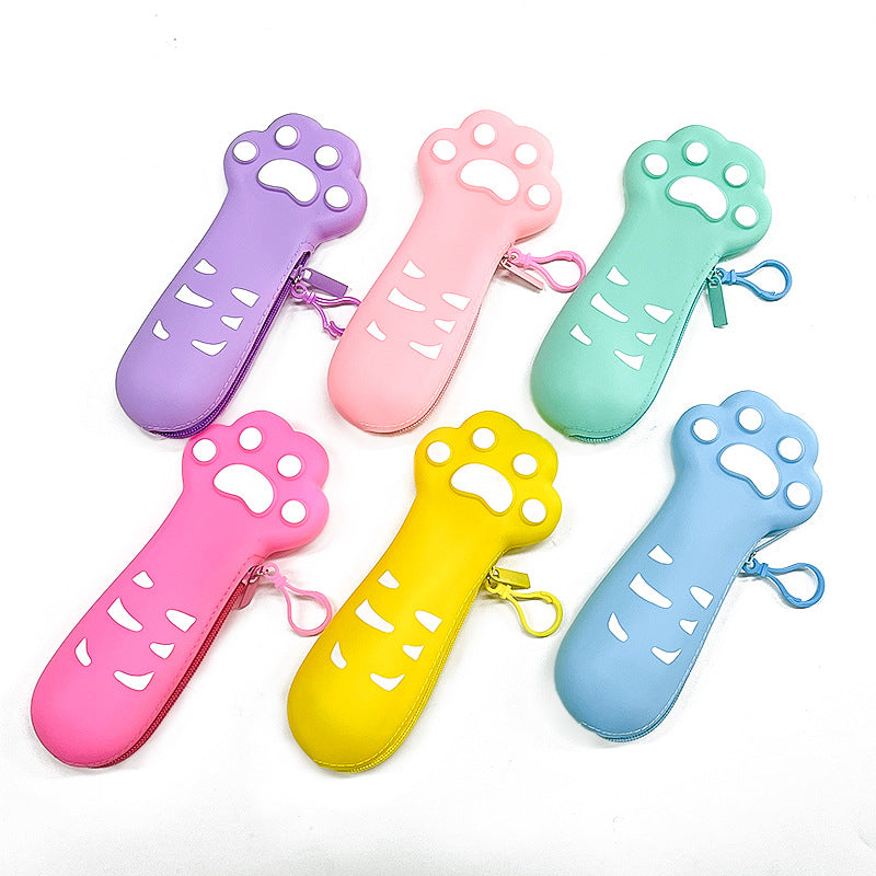 Silicone Cat Paw Pen Case