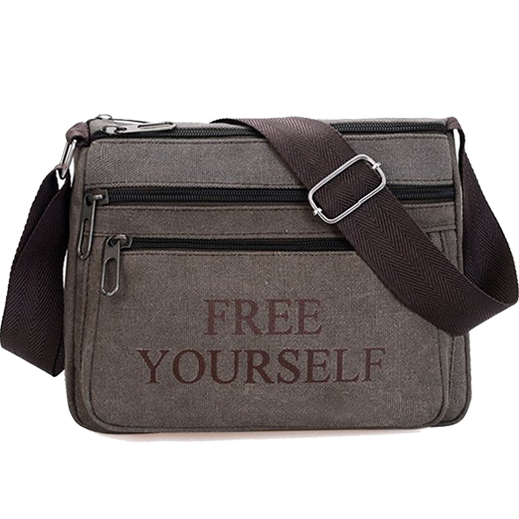 Men Vintage Crossbody Canvas Bag