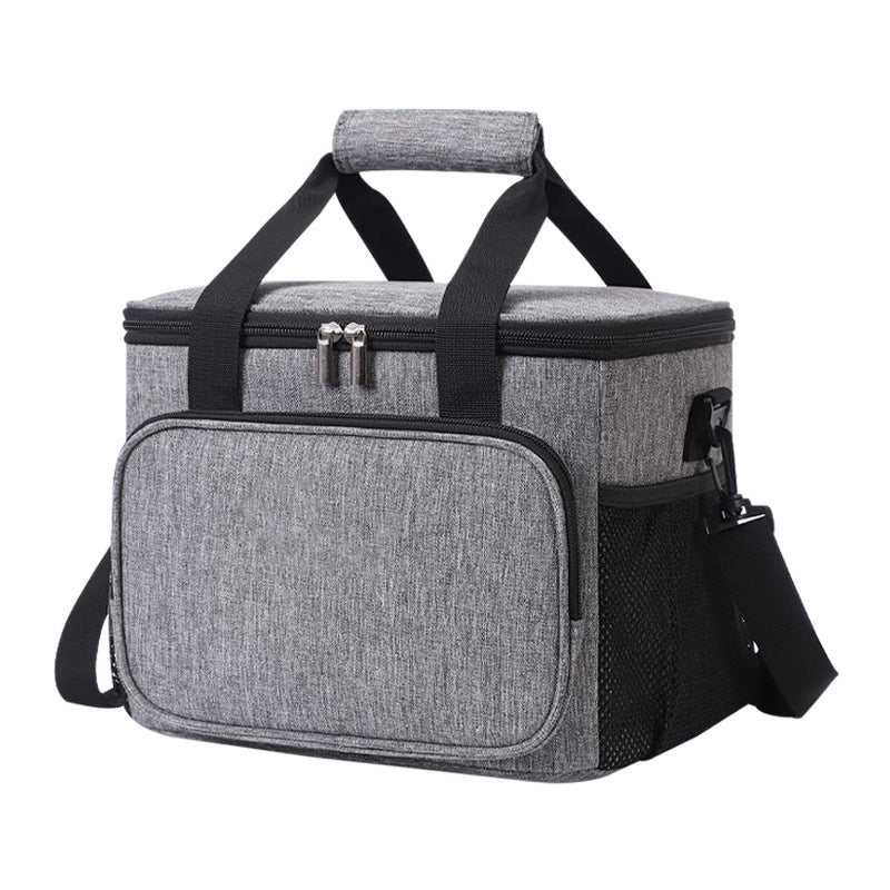 Adult Lunch Bag Black Unisex Meal Holder Oxford Cloth