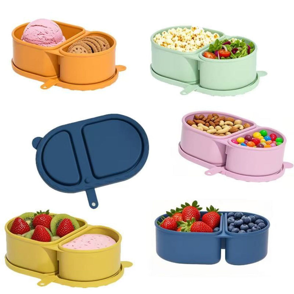 Double-Grid Silicone Food Container