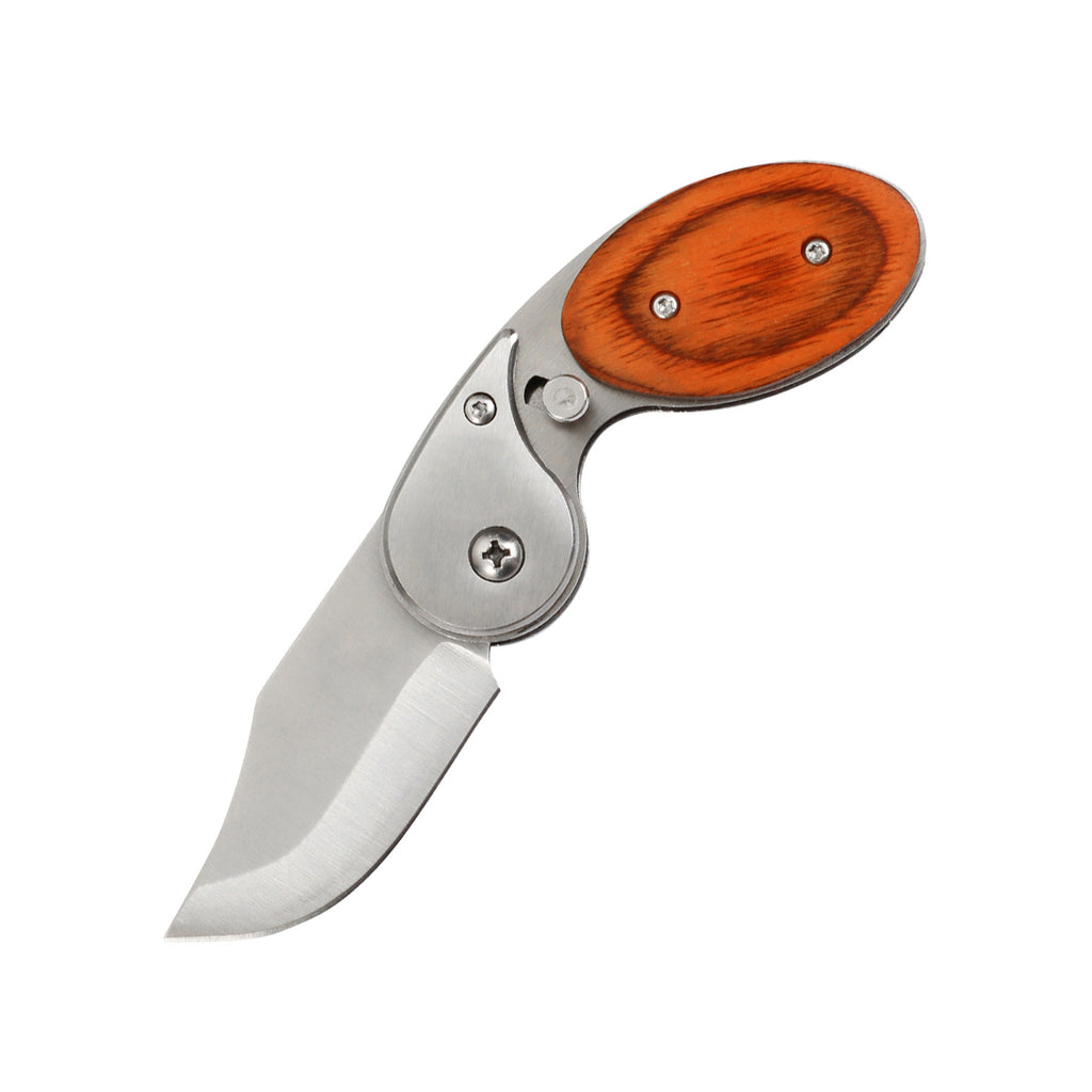 Wooden Handle Folding Knife