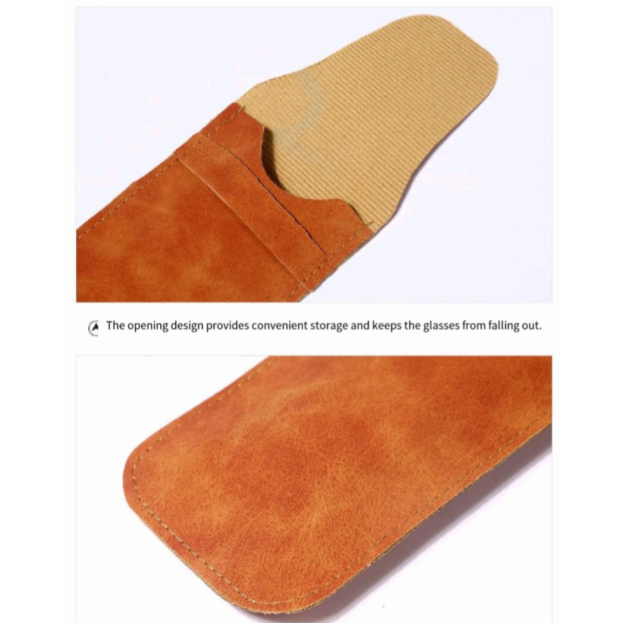 Premium Leather Eyewear Case Scratch Resistant Travel Pouch