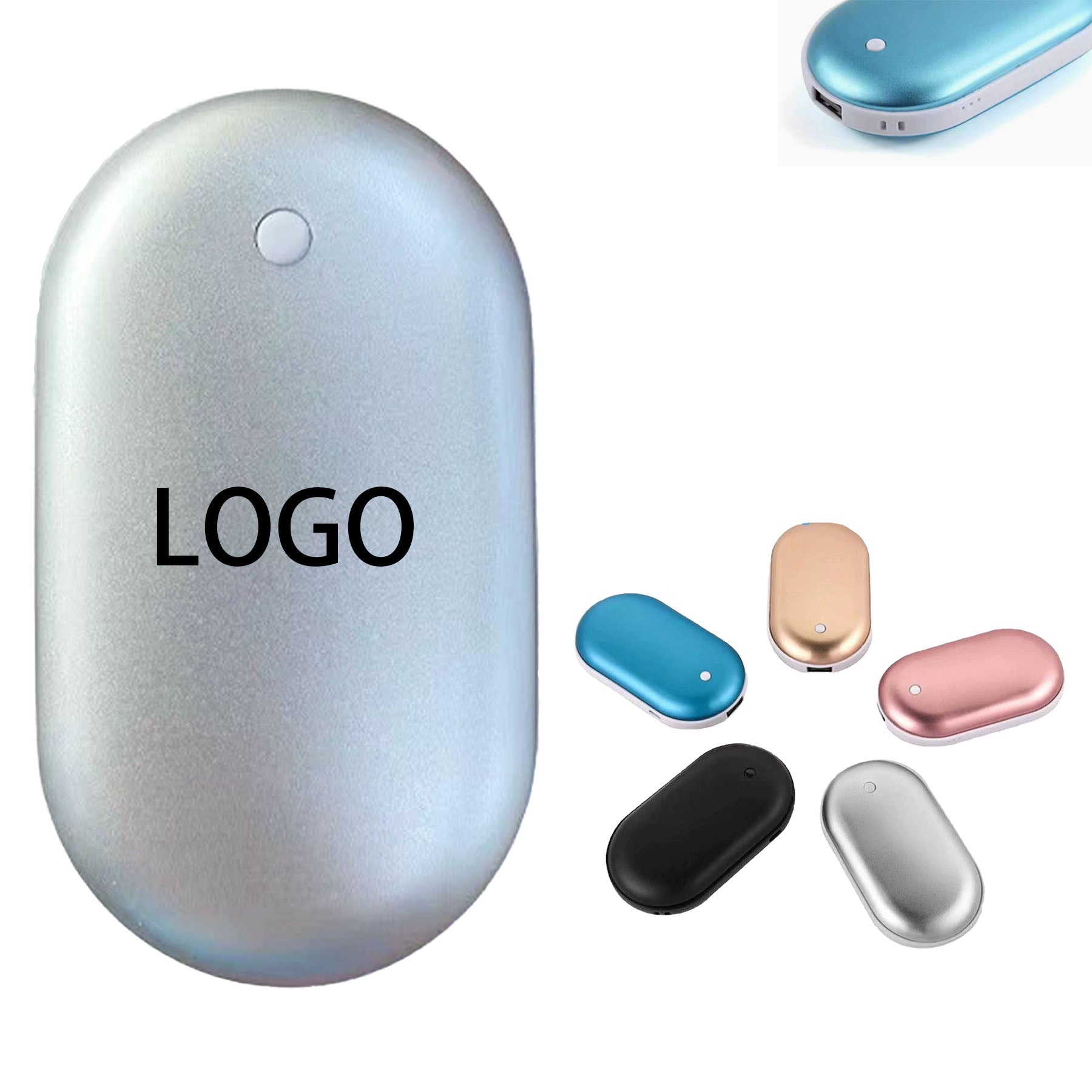 2400 mAh Hand Warmer Power Bank