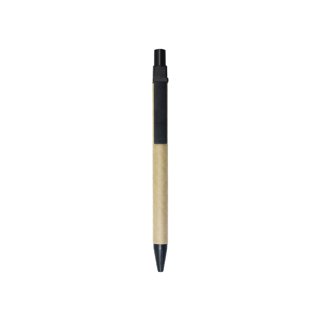 Eco-Friendly Kraft Paper Barrel Pen-Retractable Ballpoint