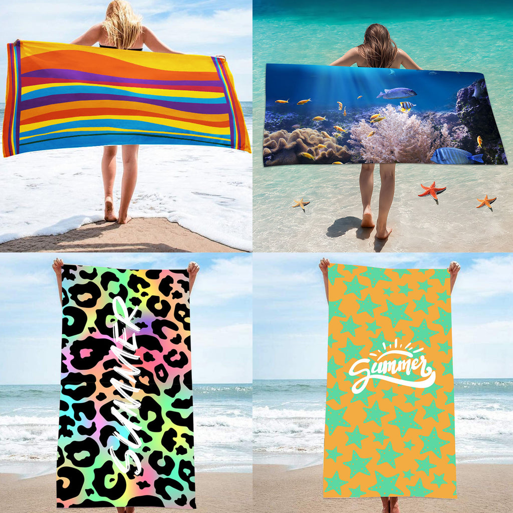 Microfiber Beach Towels In Customizable Patterns