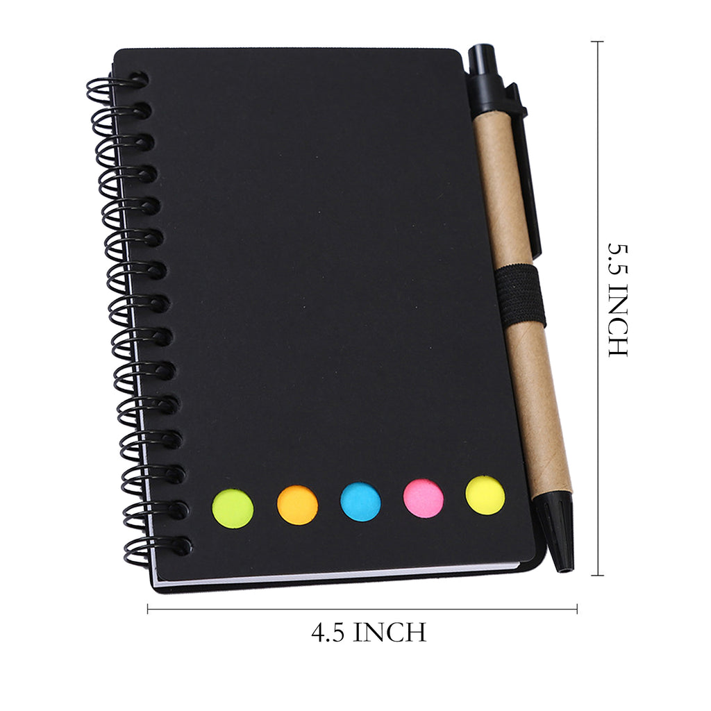 Coil Notepad With Pen And Sticky Notes