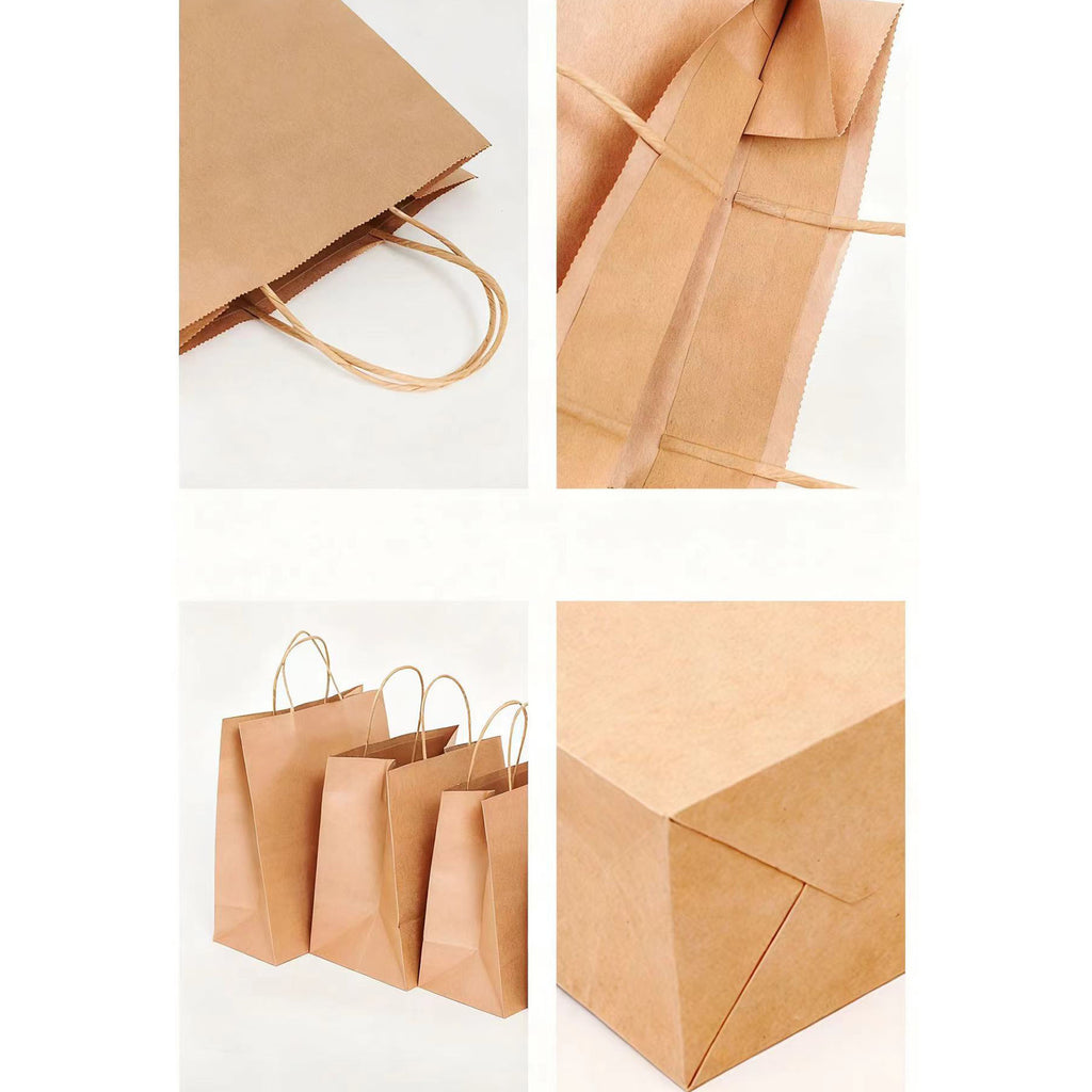 Kraft Twisted Paper Handle Take Out Bag