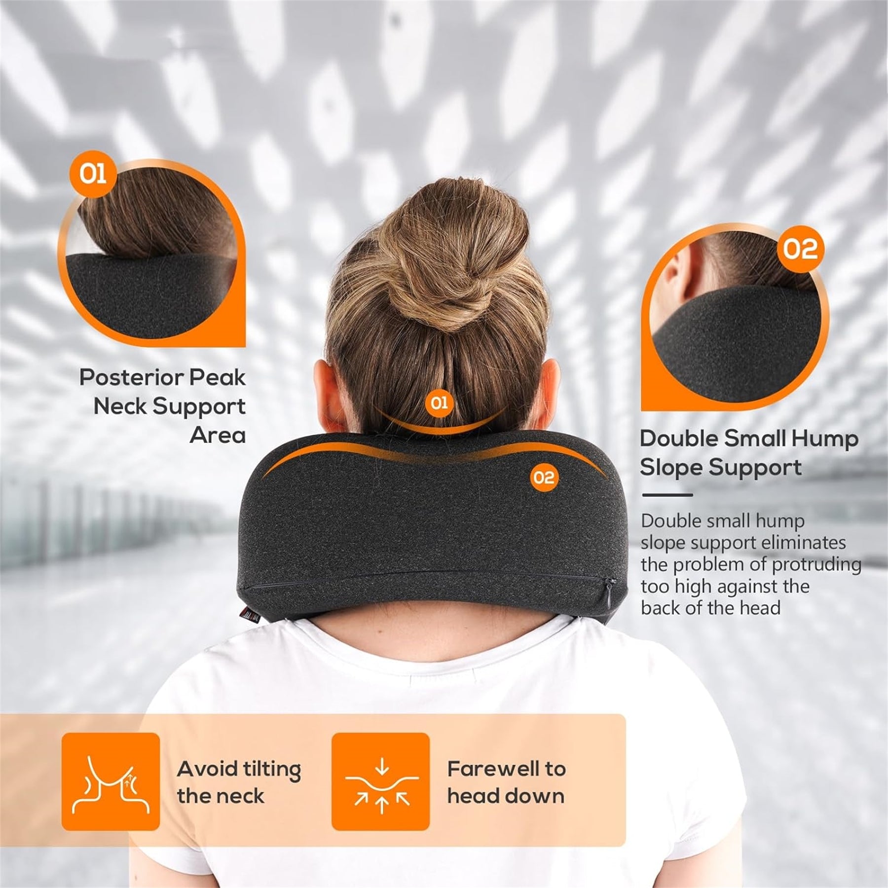 Memory Foam Travel Neck Pillow