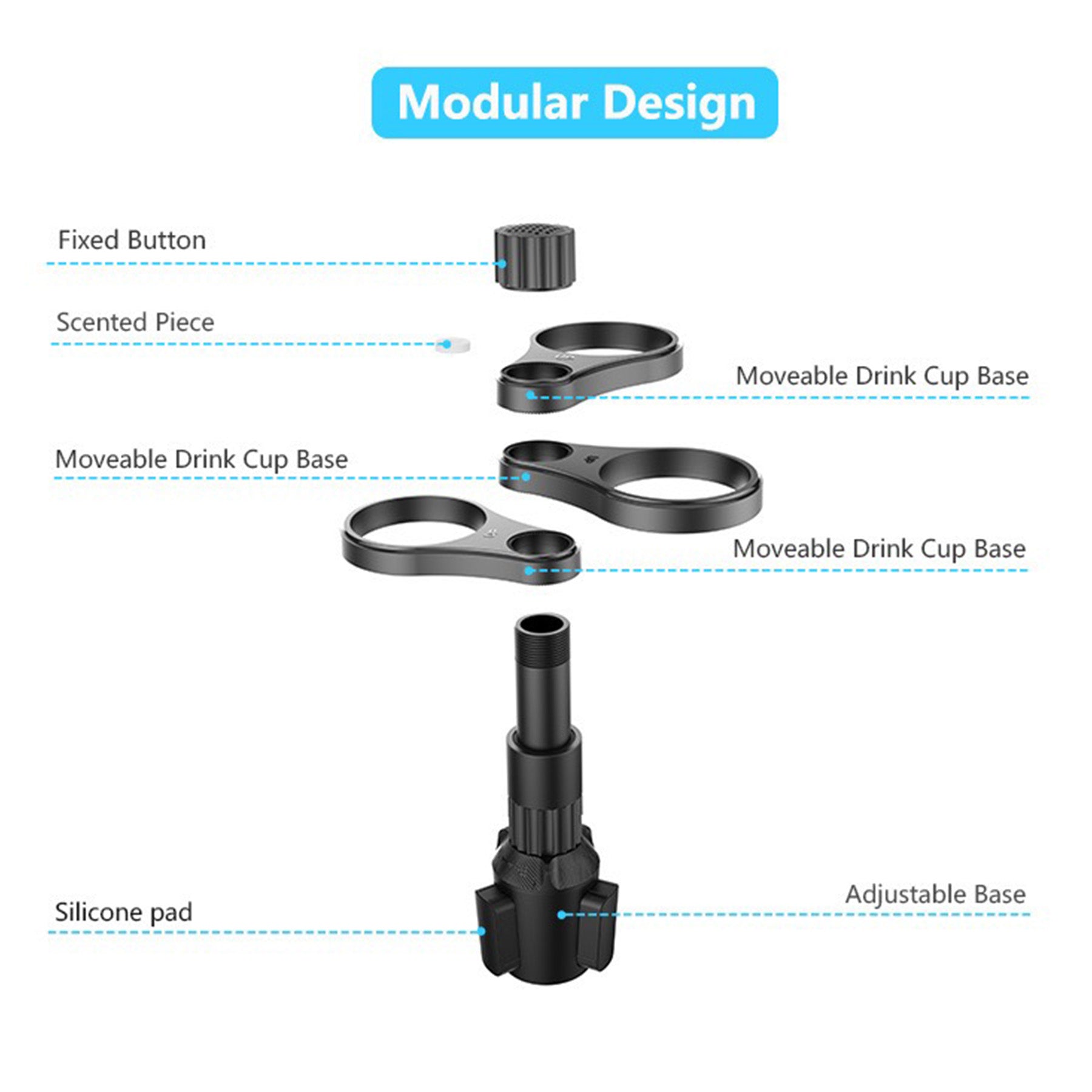 Multi-Functional Car Cup Holder