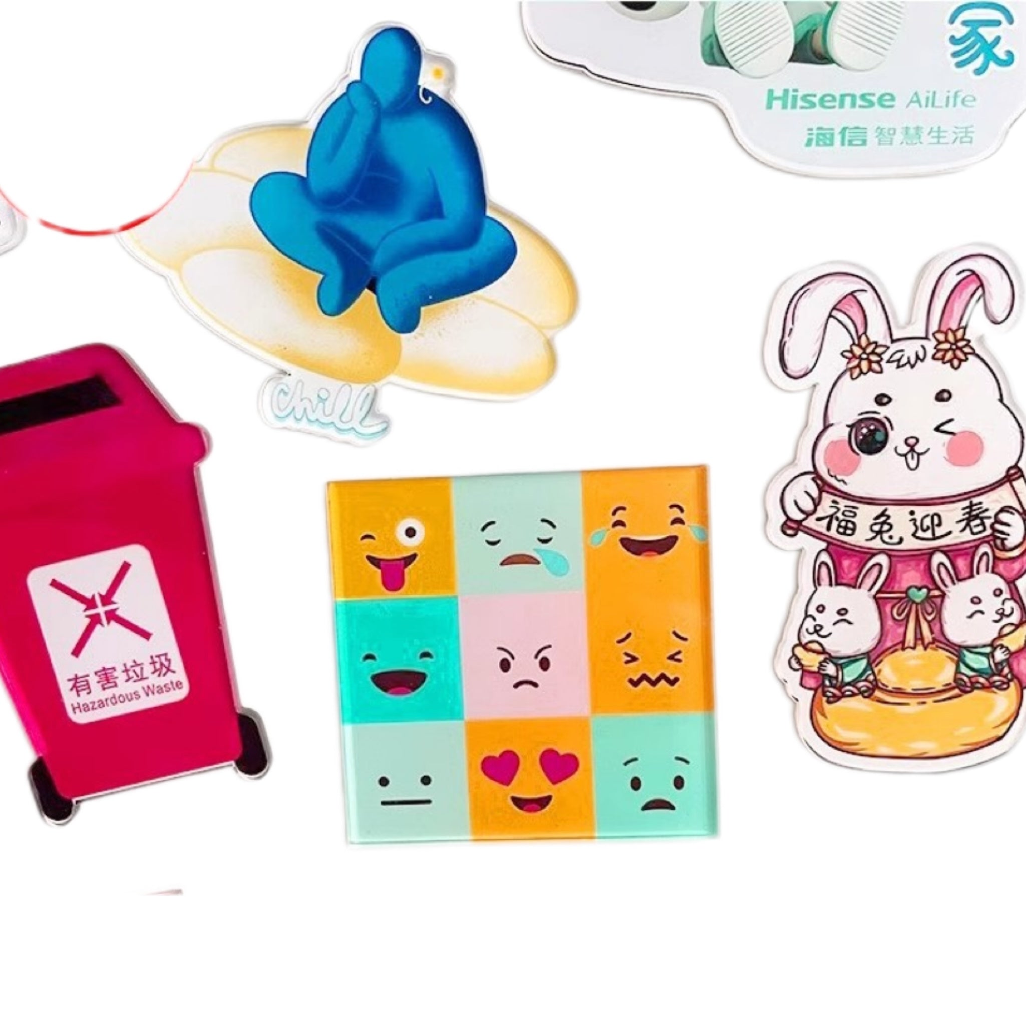 Custom Acrylic Magnetic Fridge Magnets