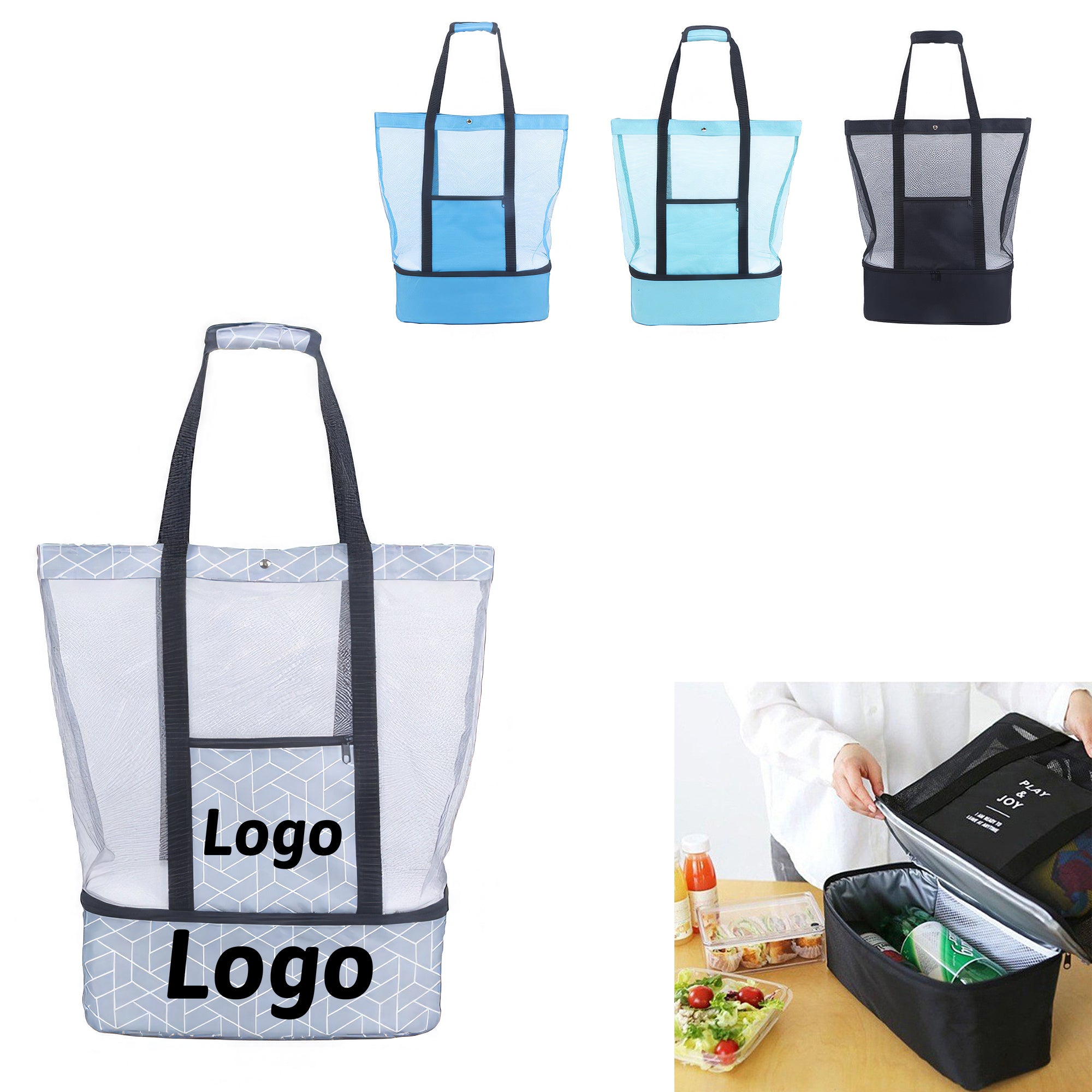 Beach Bag With Cooler Large Insulated Tote For Women