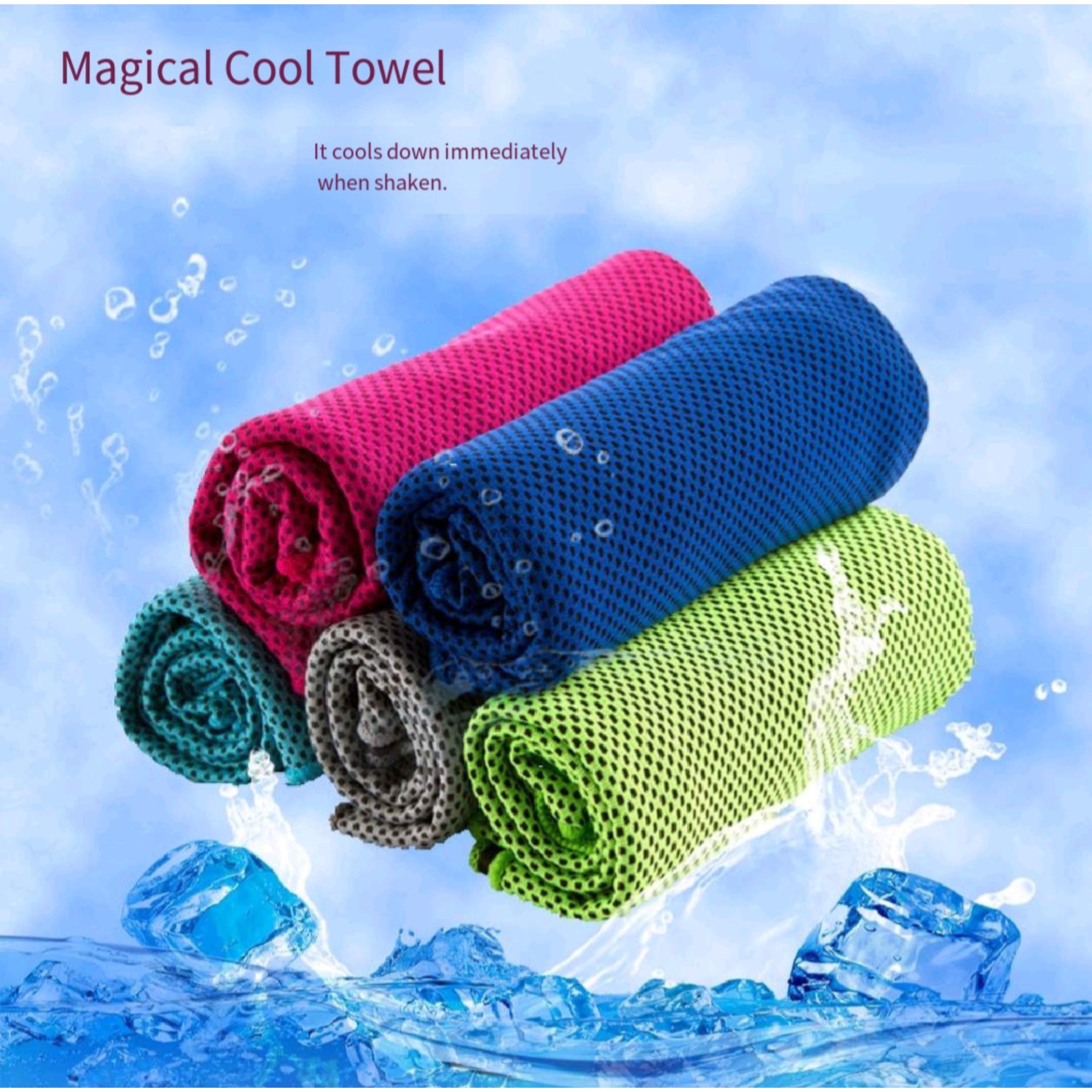 InstantCooling Towel For Sports Yoga Quick Activate Chilling
