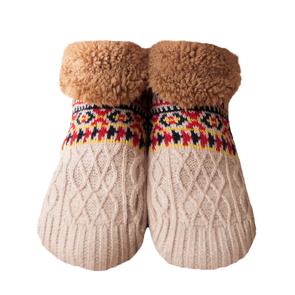 Indoor Carpet Non-Slip Warm Slipper Style Socks