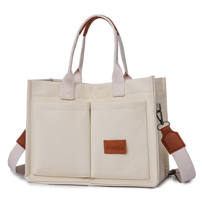 Women Multipurpose Canvas Tote Crossbody Laptop Bag