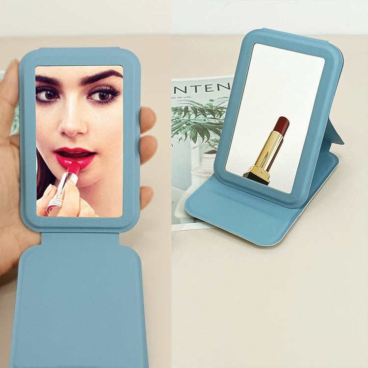 Foldable Phone Stand with Mini Mirror