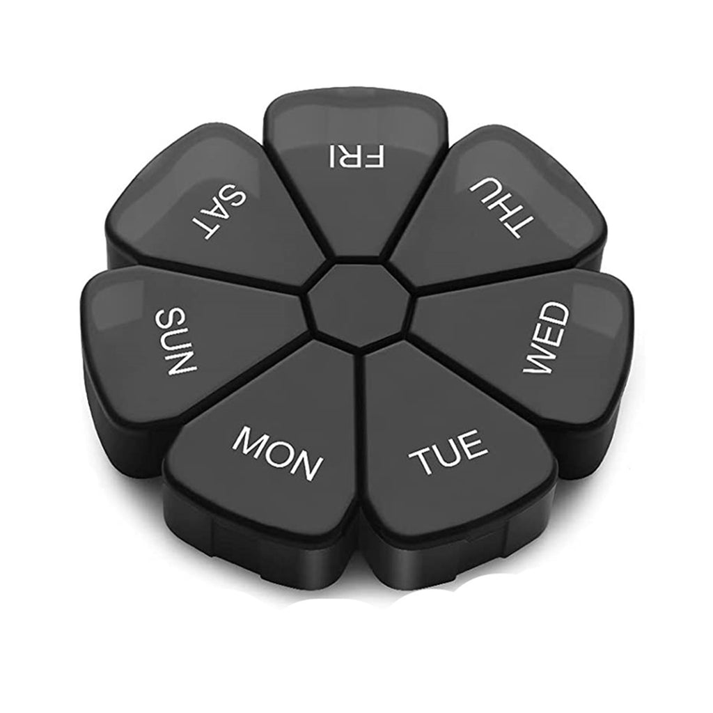 7 Grid Petal Circular Pill Storage Box Per Week