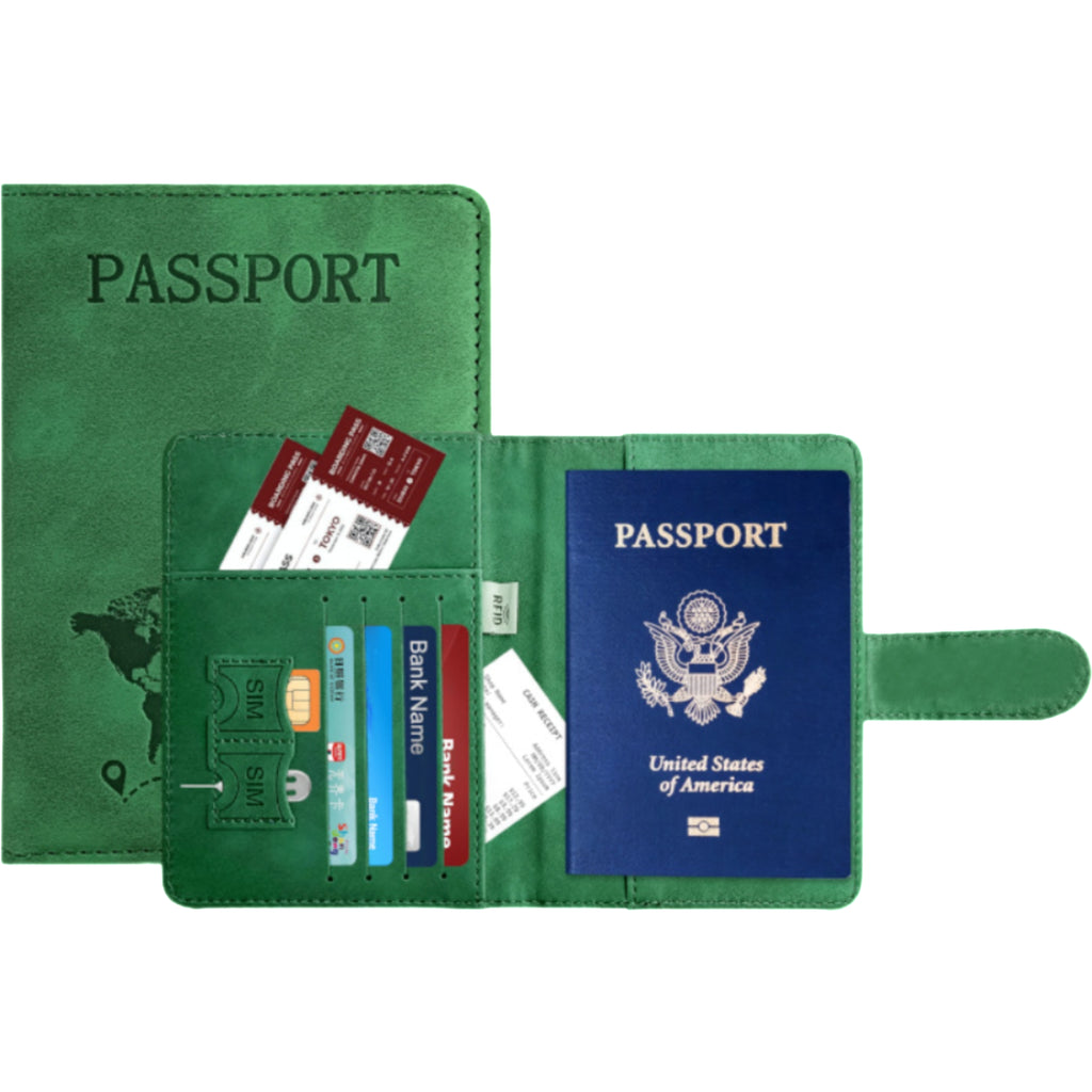 Leather Passport Protecting Cover
