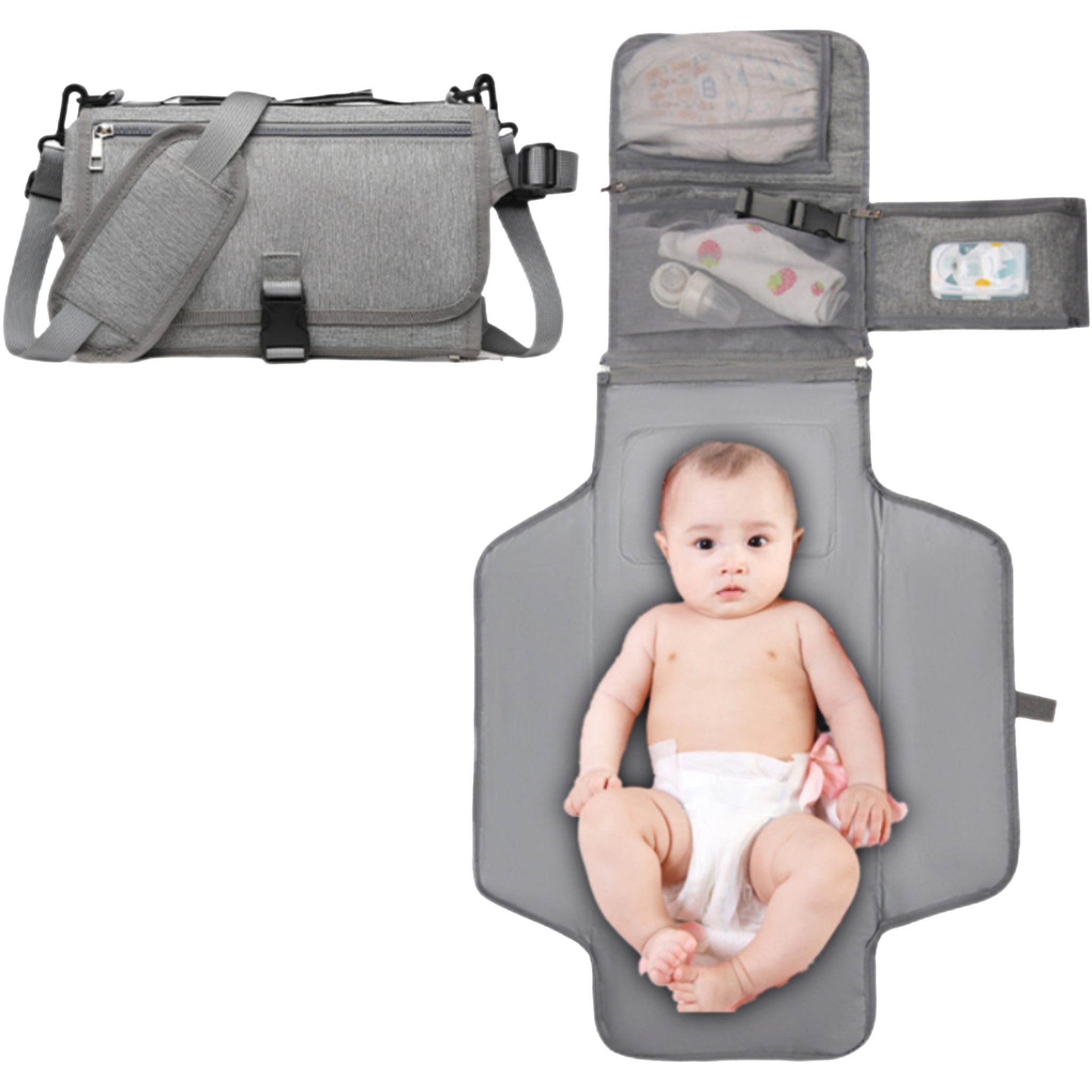 Waterproof Foldable Baby Diaper Pad with PEVA Coating