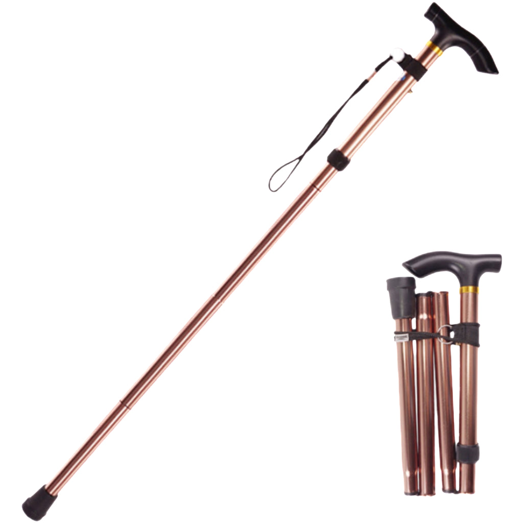 5-Section Telescopic And Foldable Hiking Poles