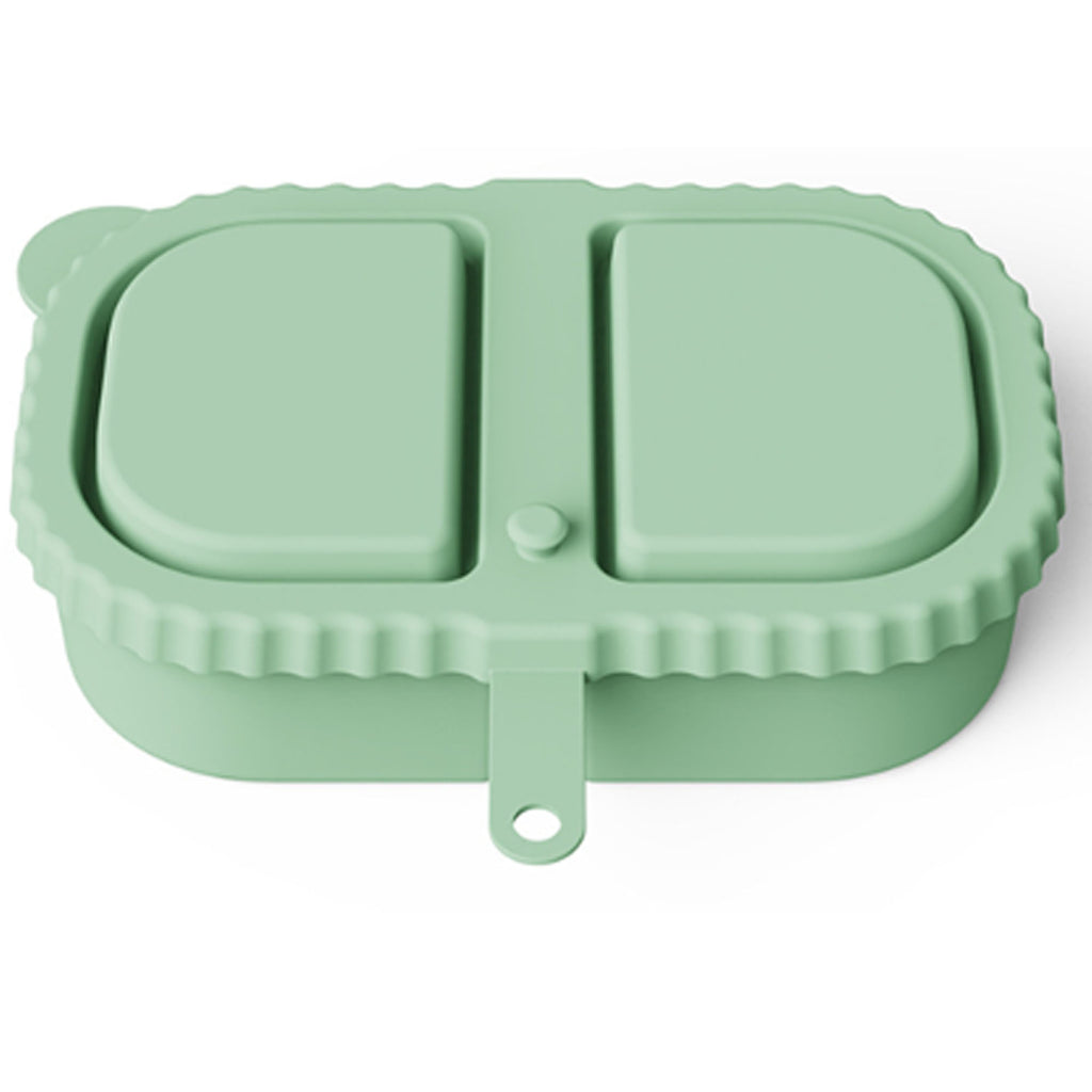 Silicone Double Compartment Condiment Container with Lid