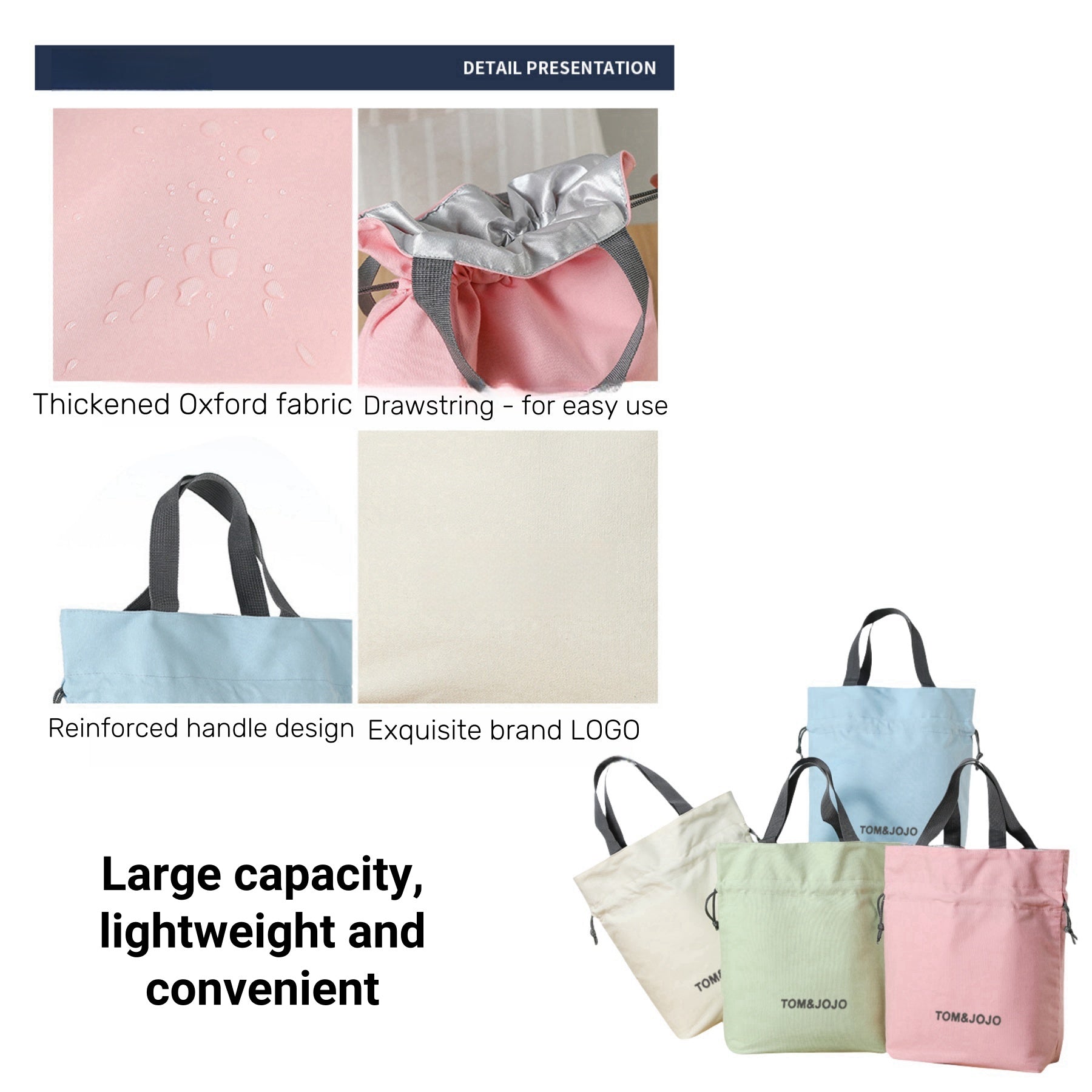 Portable Large - capacity Handbag