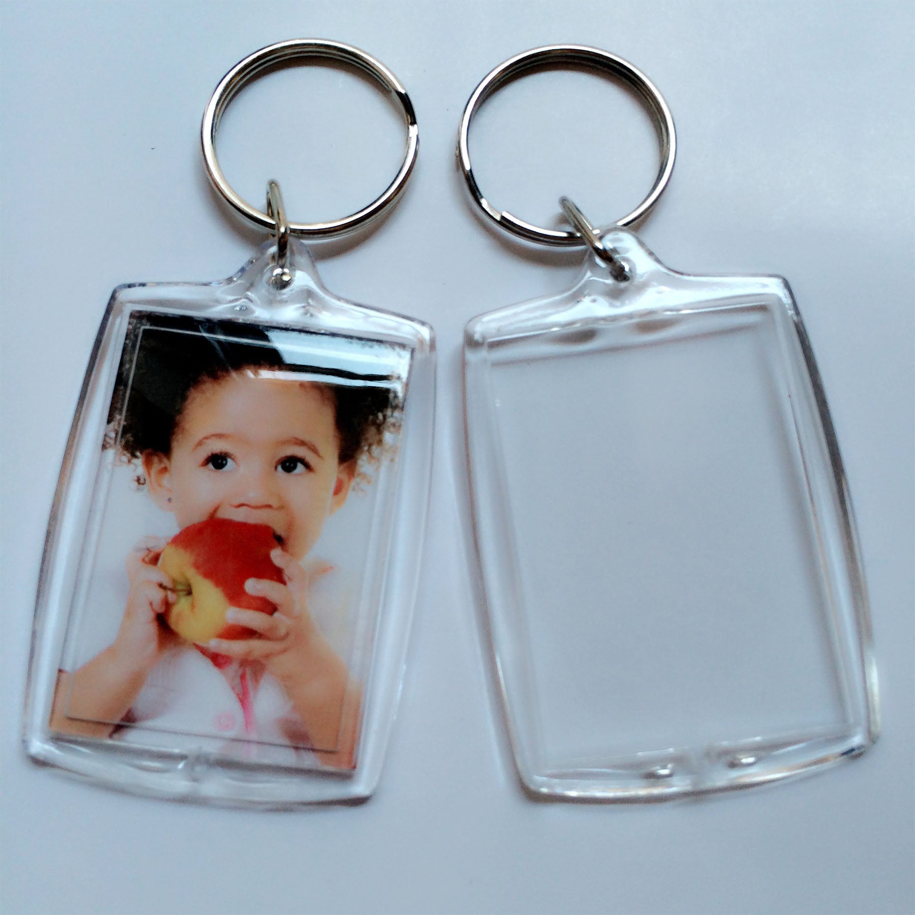 Acrylic Snap-In Photo Keychains