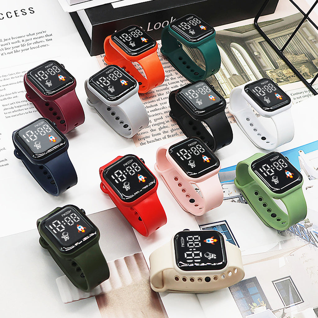 LED Cube Electronic Watch