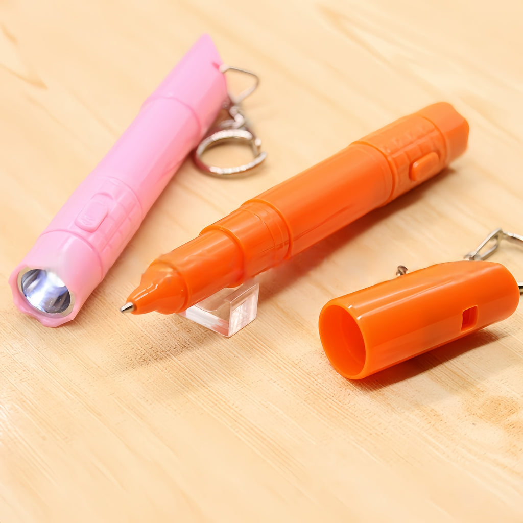 Whistle Pen With Flashlight Attached