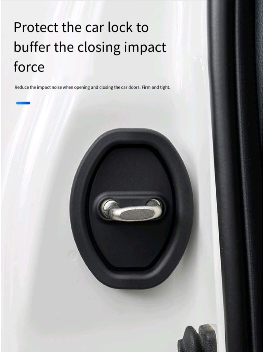 Anti Rattle Lock Cover Silicone Car Door Protector