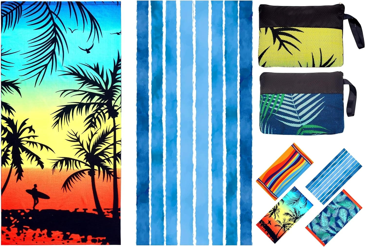 Youth Sublimation Luxury Colorful Microfiber Beach Towel