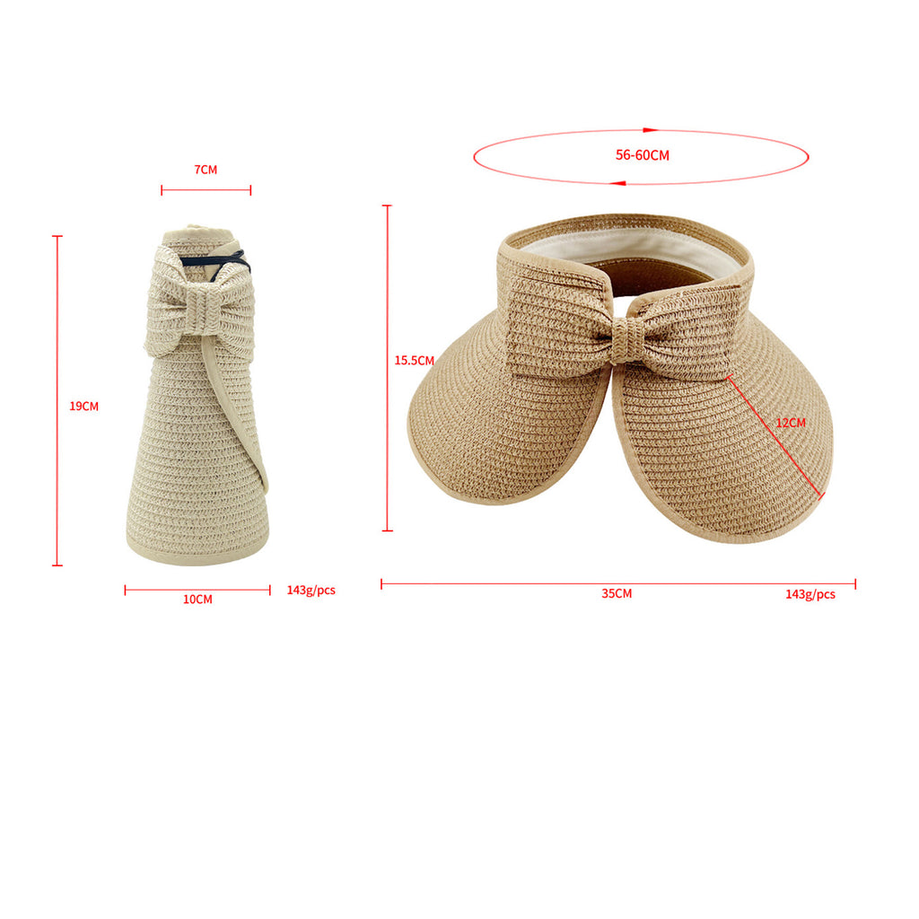 Foldable Wide Brim Hat Empty Straw Hat