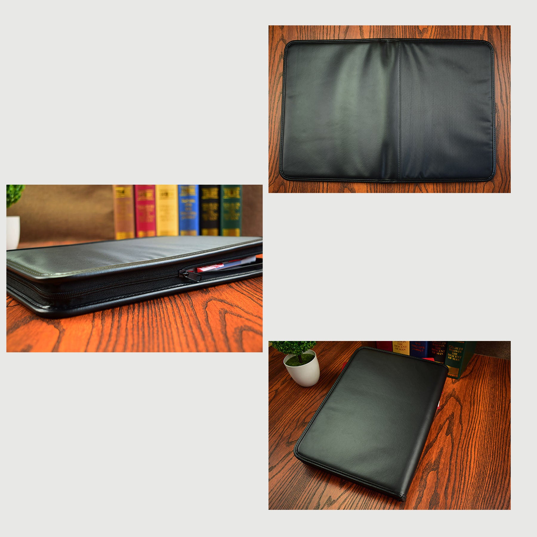 Multi-functional Business Zipper Folder
